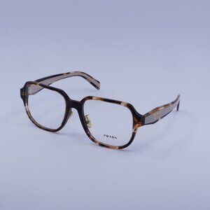 Prada PRB07VD 07R1O1 Eyeglasses Havana Caramel 56mm Square Frame